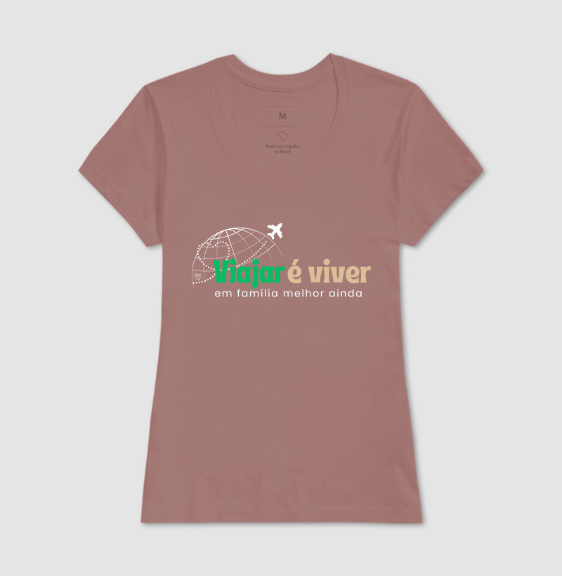 Camiseta - Viajar é Viver