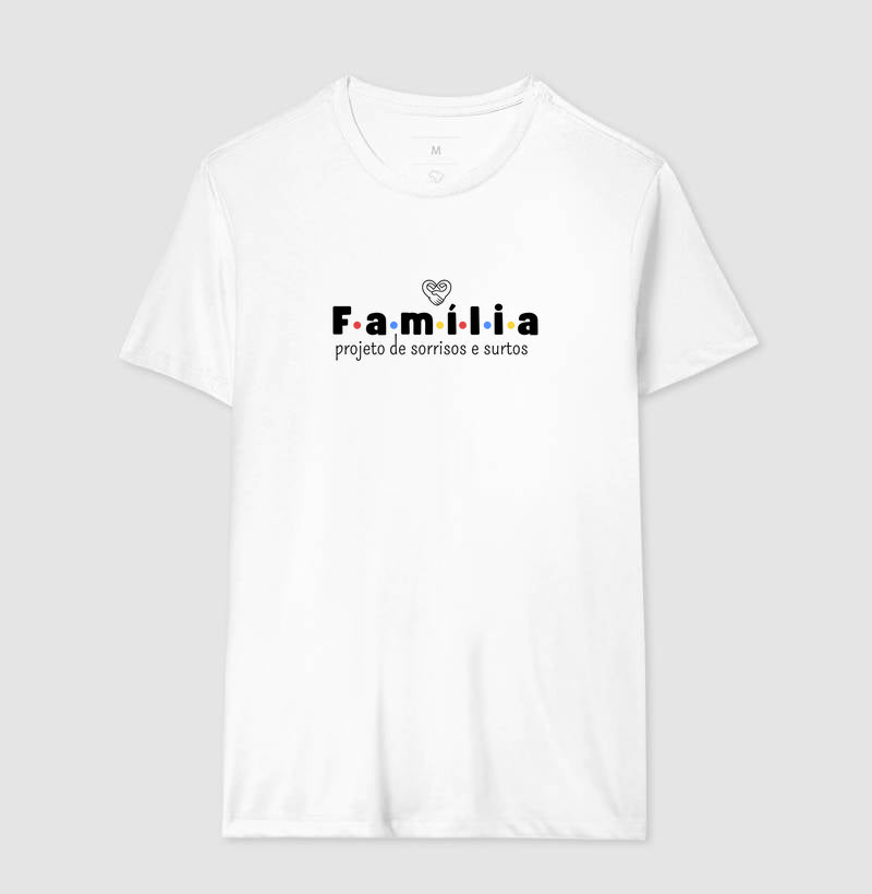 Camiseta Família - Projeto de sorrisos e caos