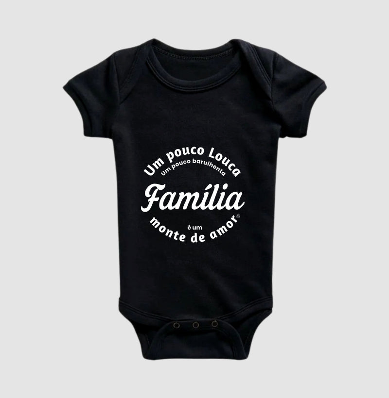Body Infantil Família - Um monte de amor