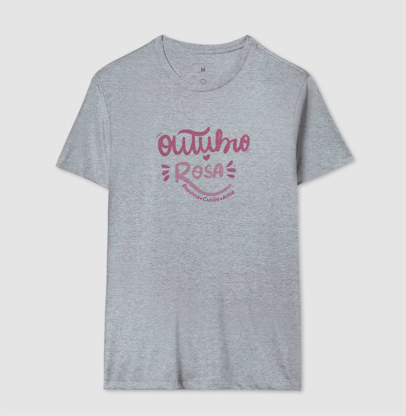 Camiseta Personalizada - Outubro Rosa