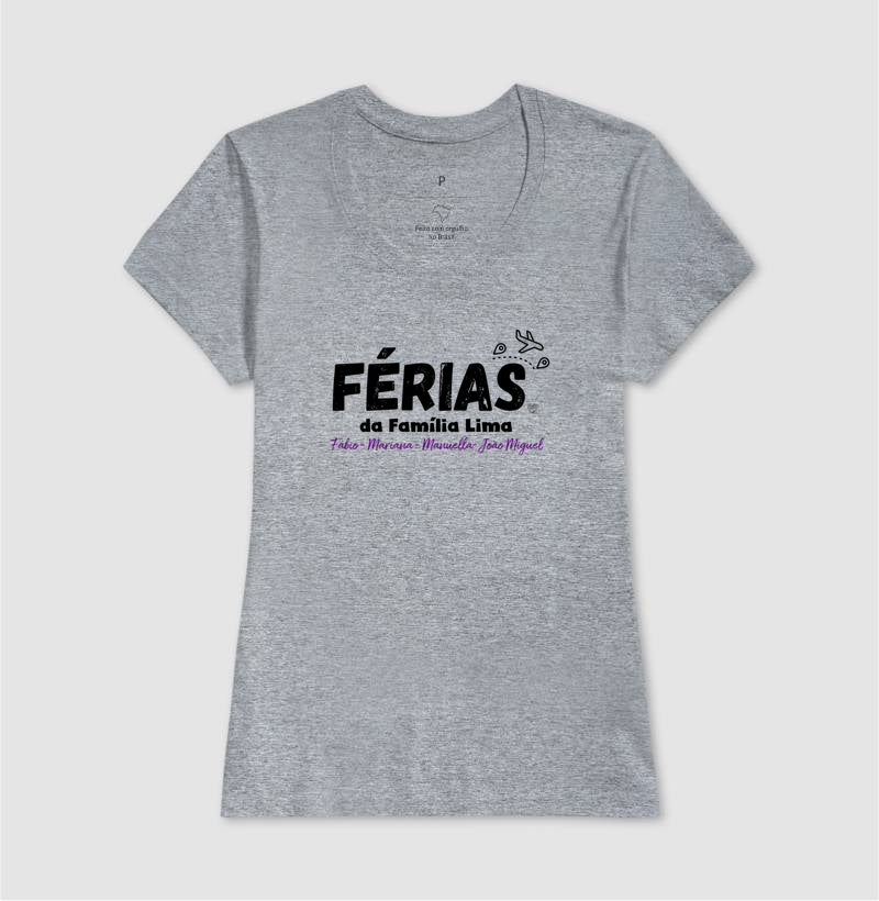 Camiseta Personalizada - Férias em Família