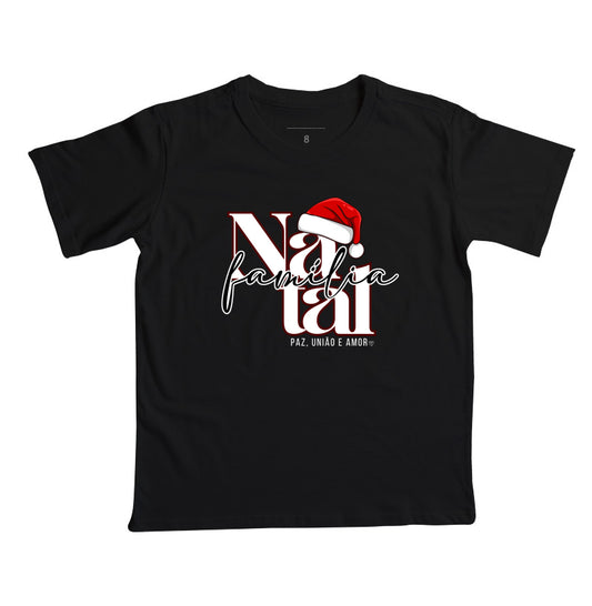 Camiseta Infantil Natal Paz, união e amor