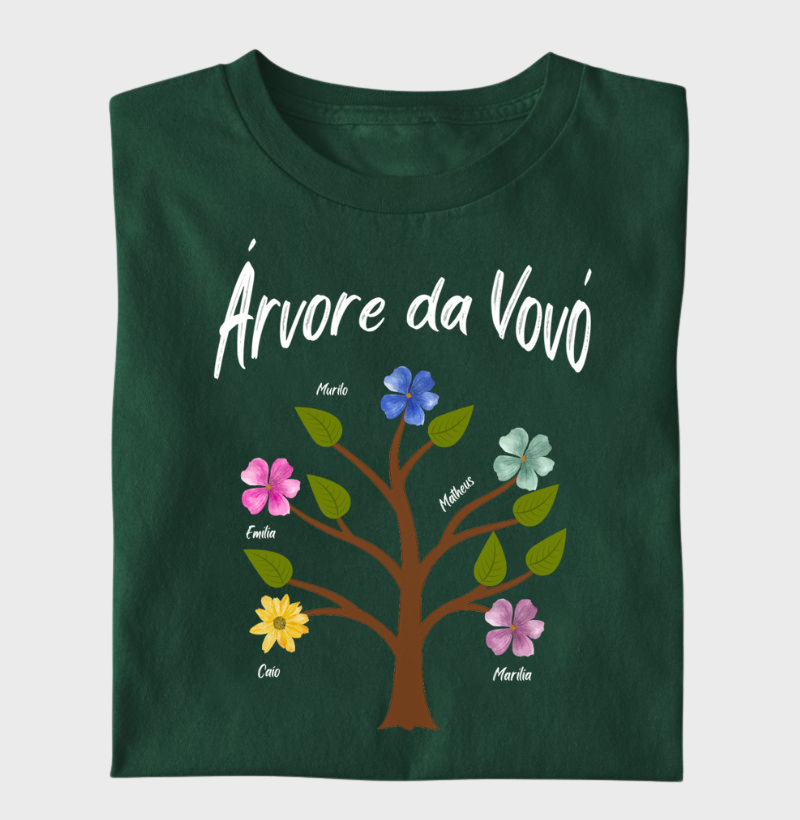 Camiseta Personalizada - Árvore da Vovó