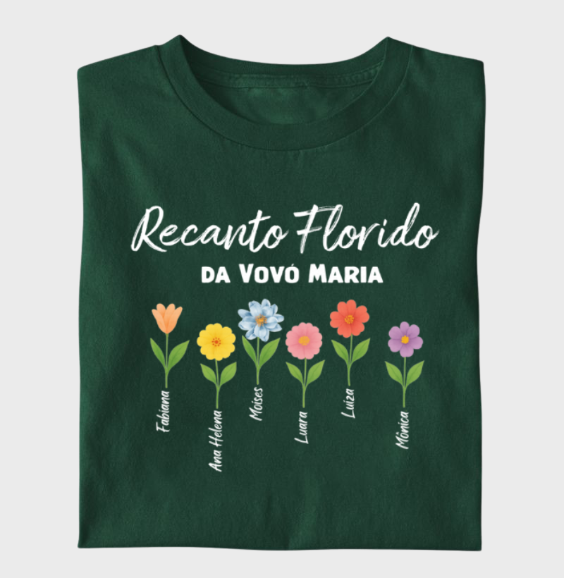 Camiseta Personalizada - Recanto Florido da Vovó