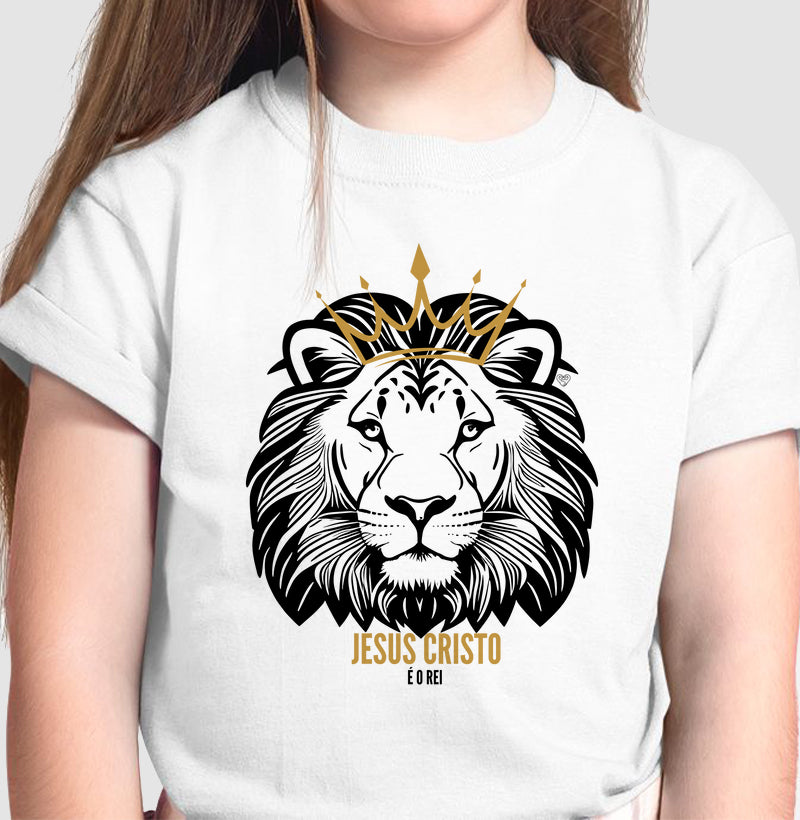 Camiseta Infantil - Jesus Cristo é o Rei
