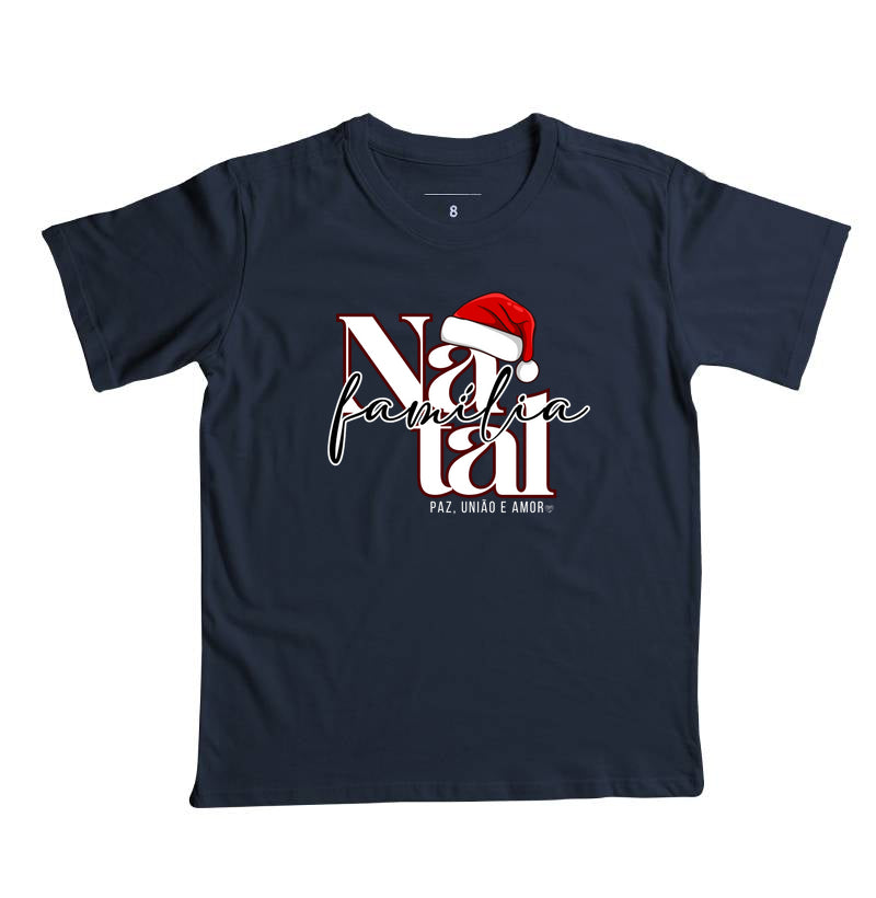Camiseta Infantil Natal Paz, união e amor