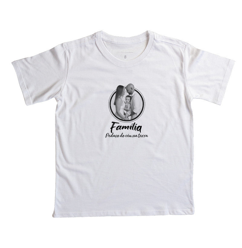 Camiseta Personalizada Família Infantil -Pedaço de Céu na Terra