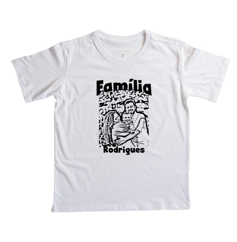 Camiseta Infantil - Retrato Família