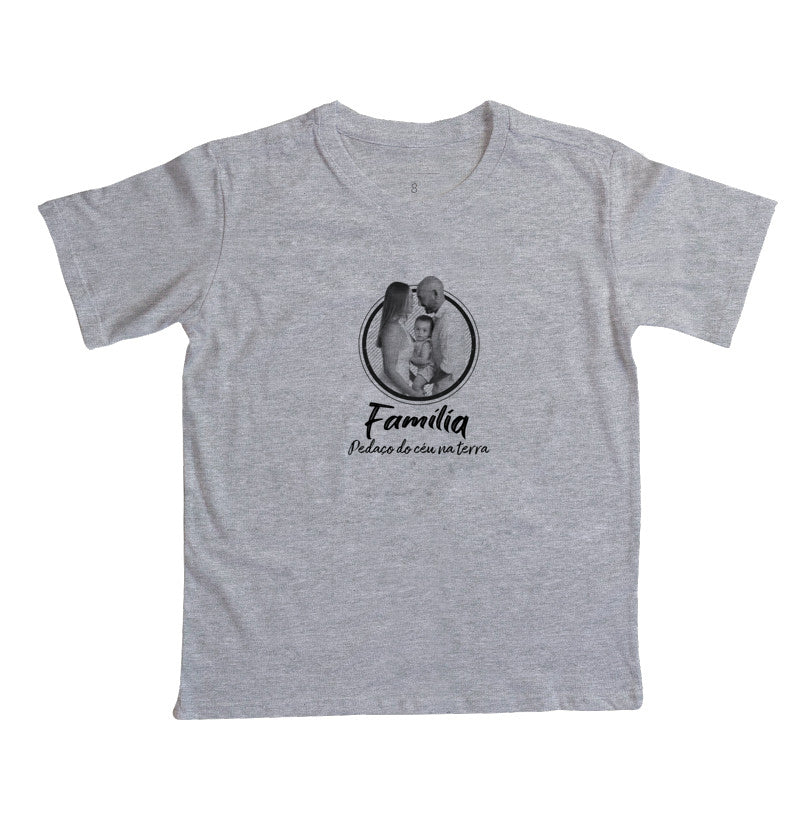 Camiseta Personalizada Família Infantil -Pedaço de Céu na Terra