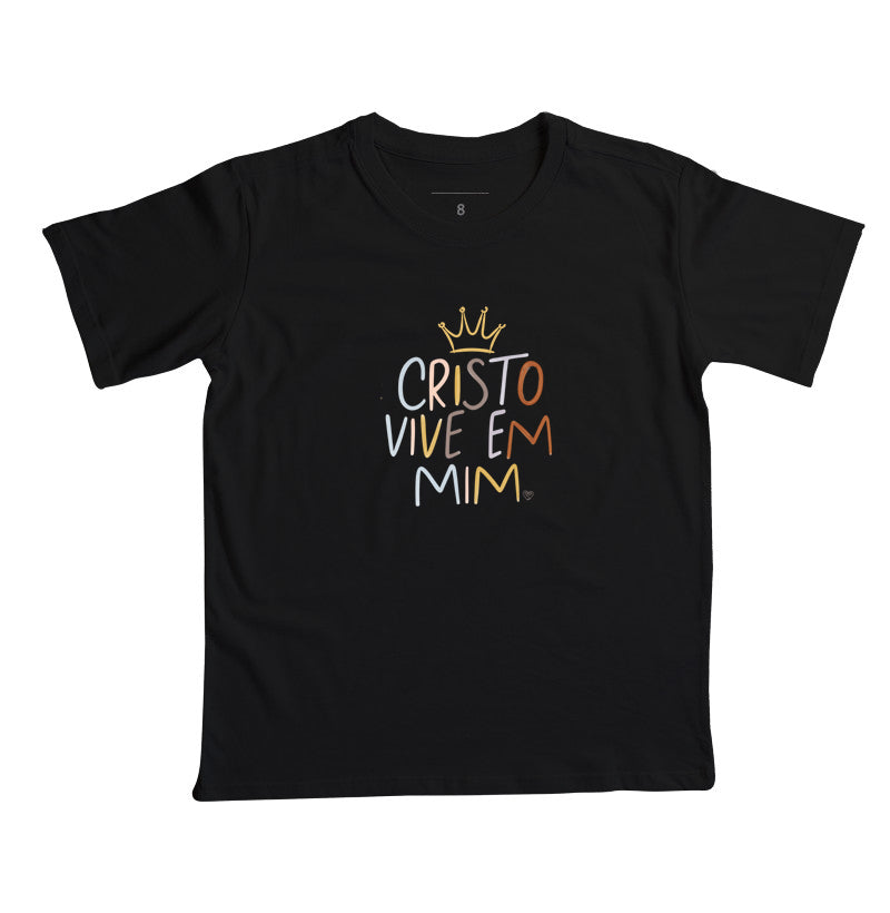 Camiseta Infantil - Cristo Vive em mim