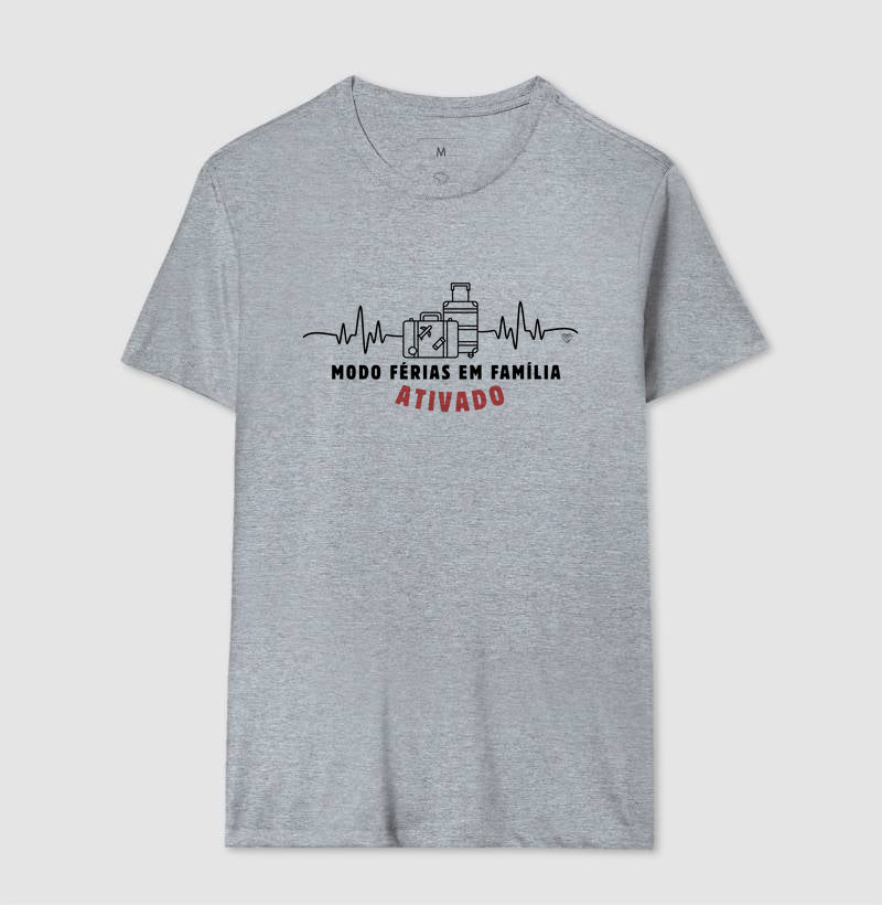 Camiseta - Modo Férias em Família Ativado
