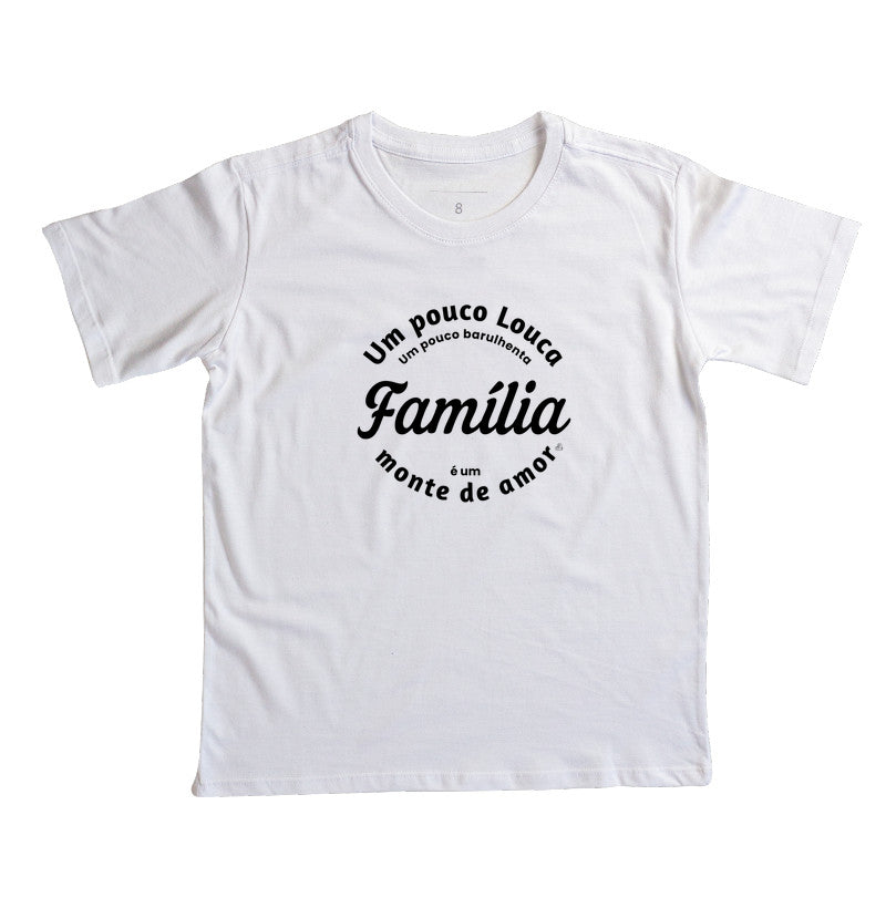 Camiseta Infantil Família - Um monte de amor