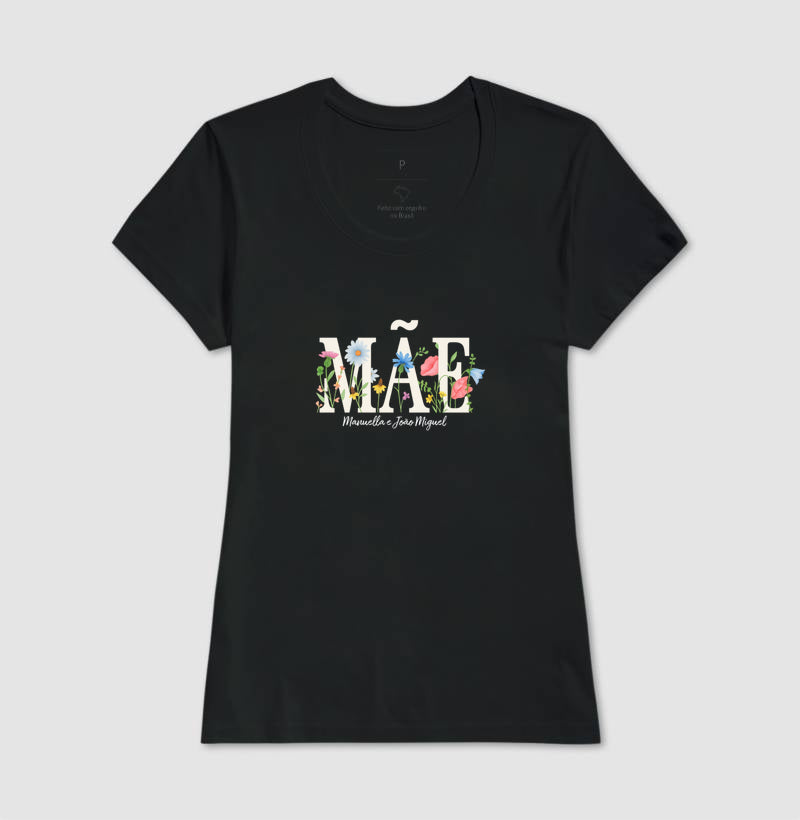 Camiseta Mãe Floral