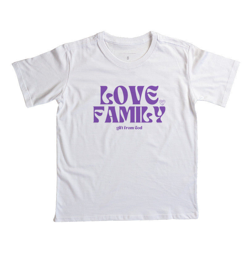 Camiseta Infantil Família Love Family