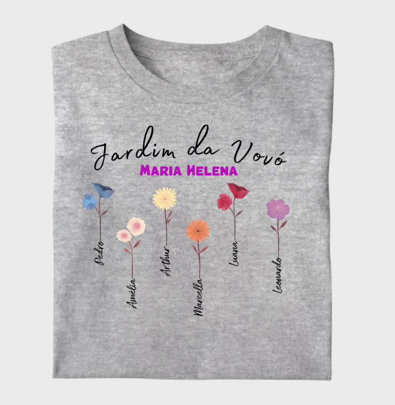 Camiseta Personalizada - Jardim da Vovó