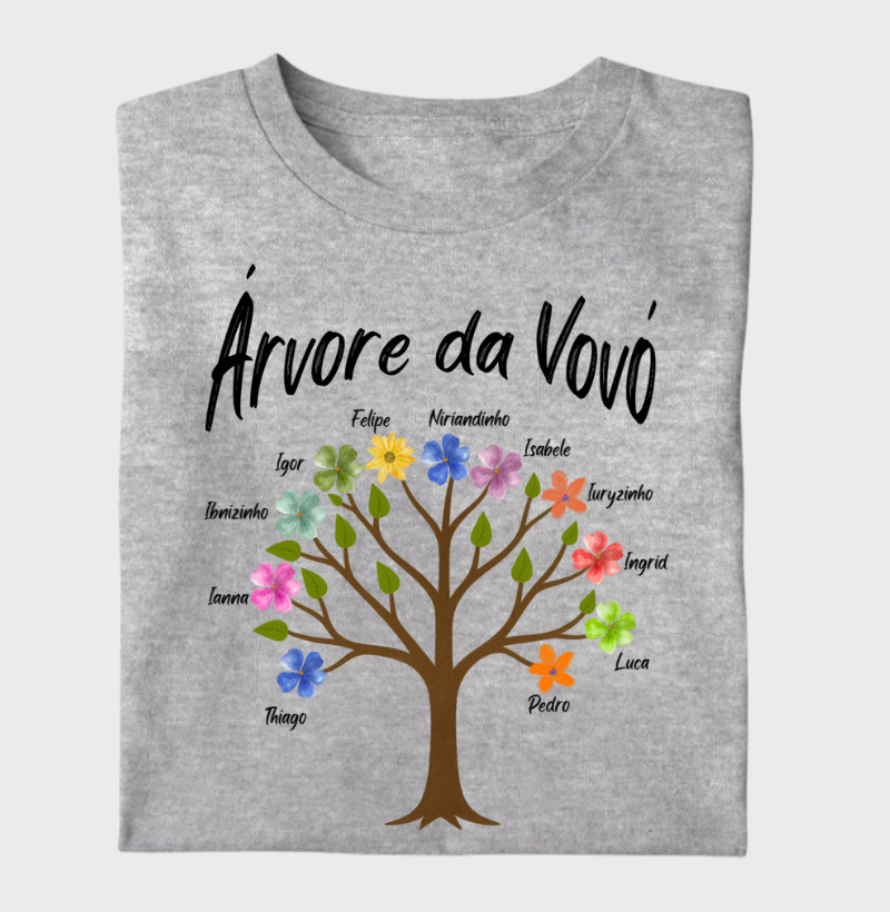 Camiseta Personalizada - Árvore da Vovó