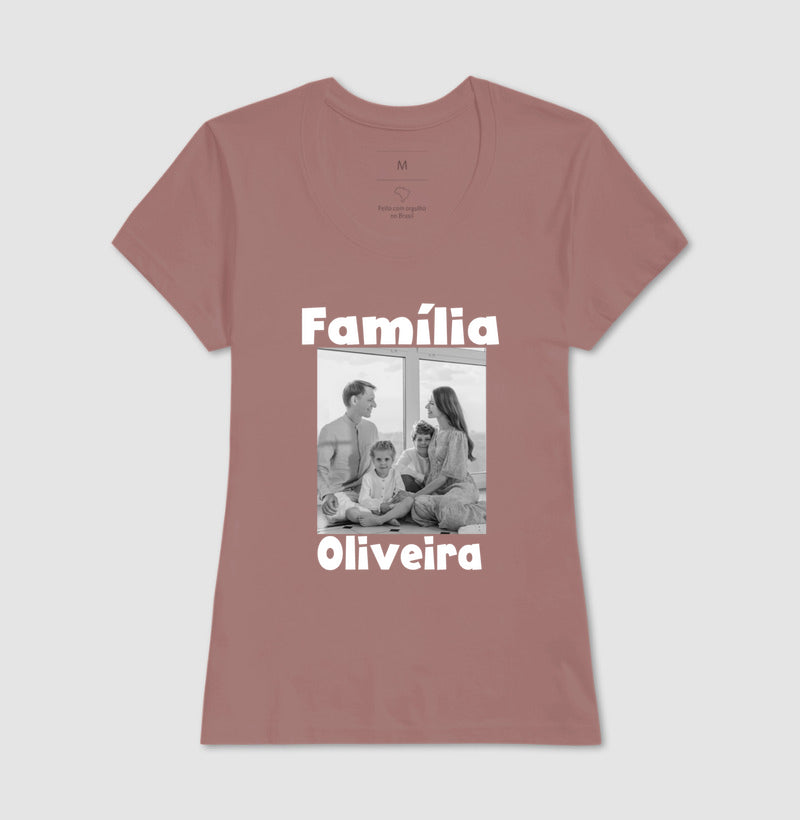 Camiseta Família - Foto Retrato