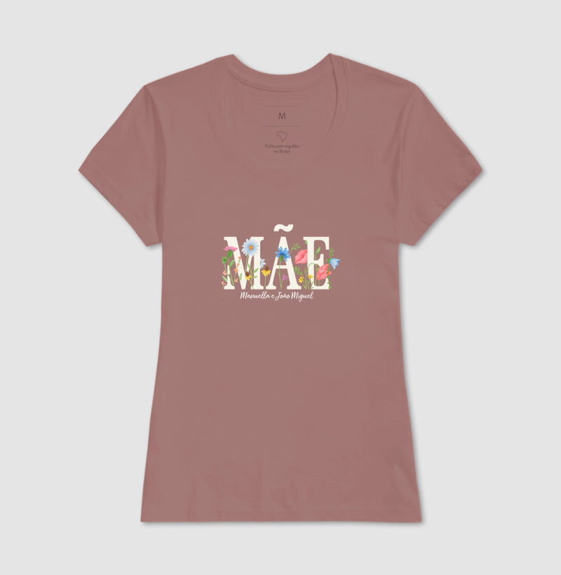 Camiseta Mãe Floral