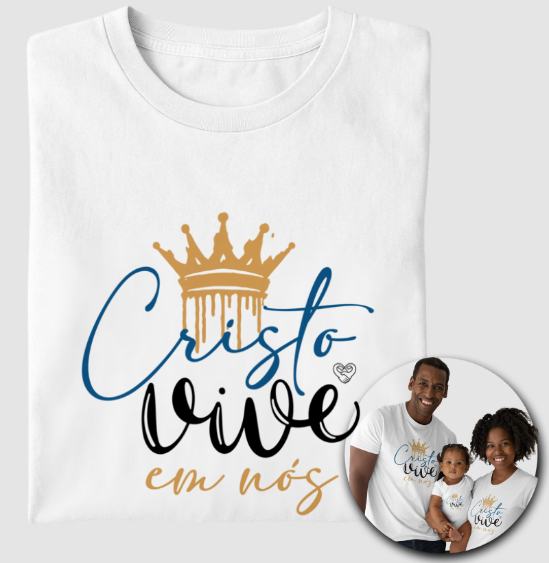 Camiseta - Cristo vive em nós