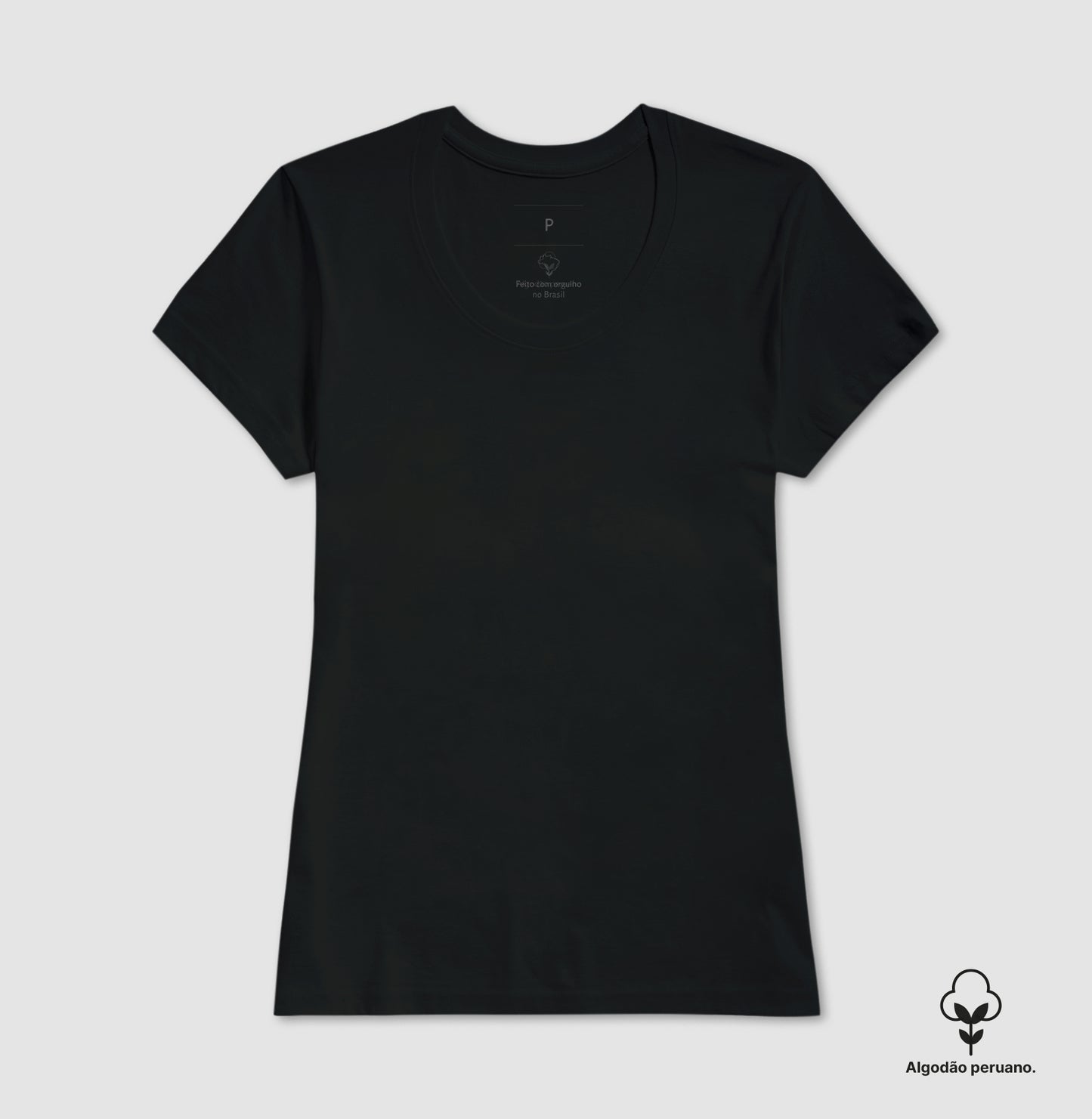 Camiseta Algodão Peruano Lisa