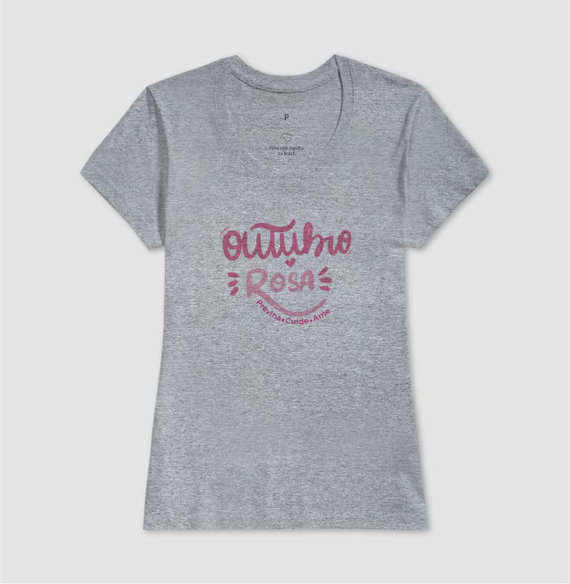 Camiseta Personalizada - Outubro Rosa