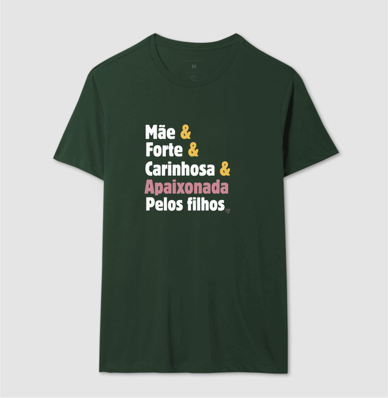 Camiseta Personalizada - Mãe apaixonada pelos filhos
