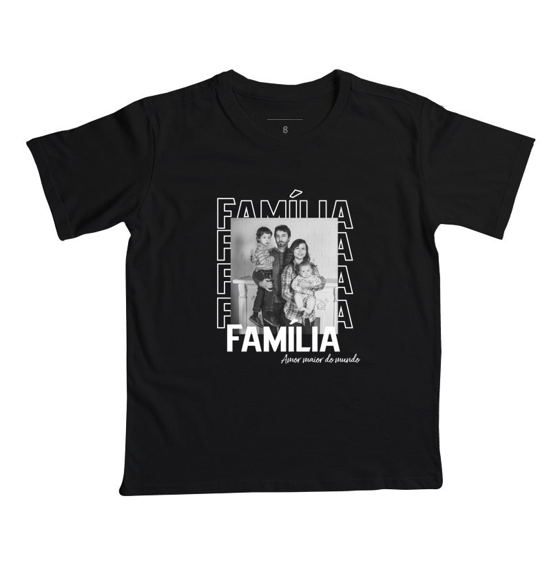 Camiseta Infantil- Família Amor maior do mundo