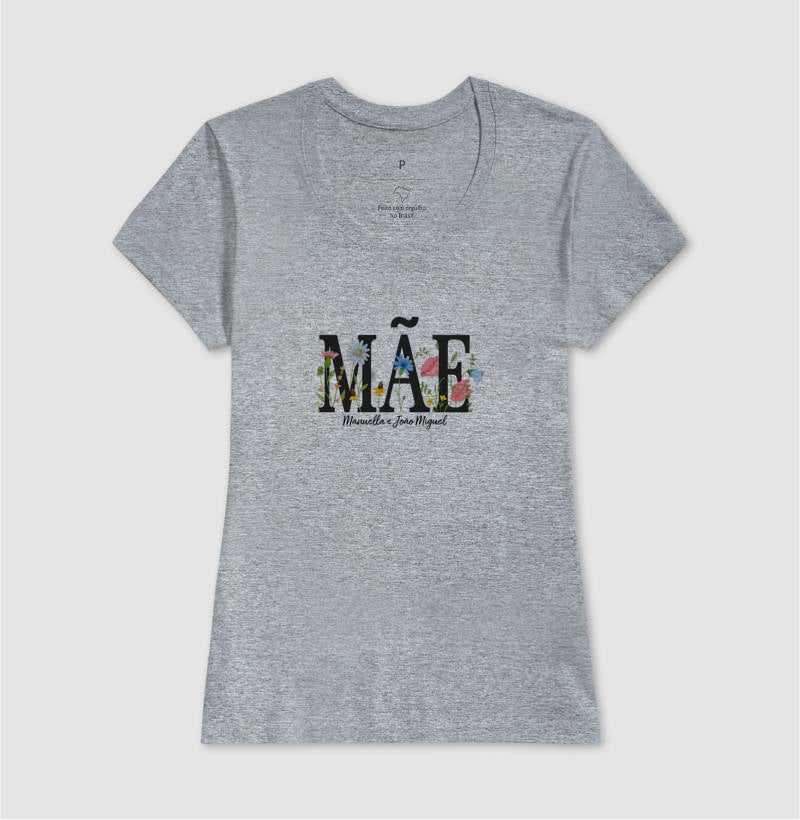 Camiseta Mãe Floral