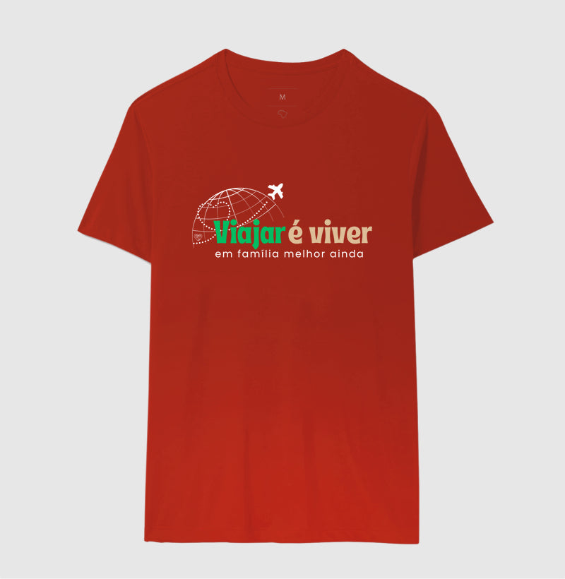 Camiseta - Viajar é Viver