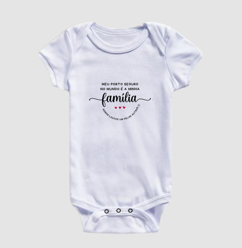 Body Infantil Família Loucos um pelo outro