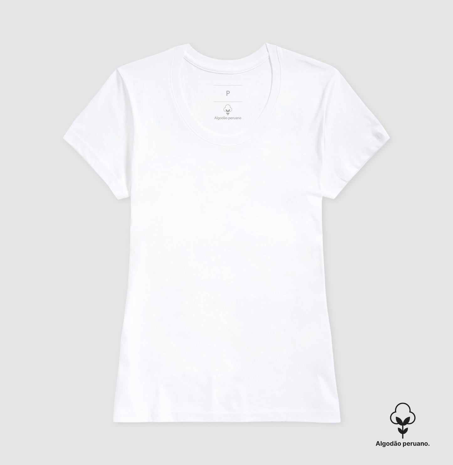 Camiseta Algodão Peruano Lisa