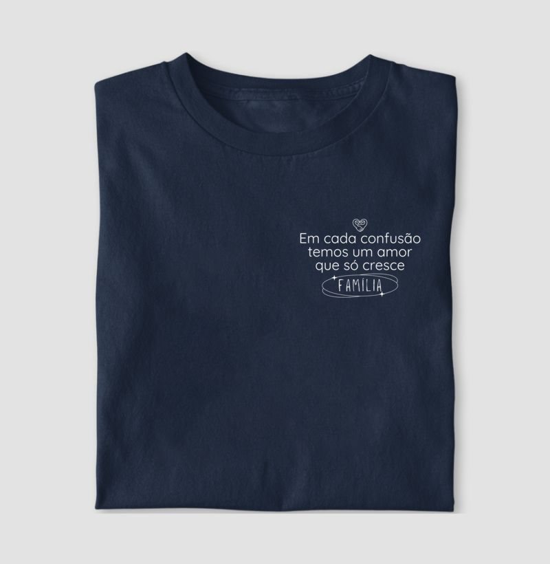 Camiseta Infantil - Família Confusão e amor que só cresce