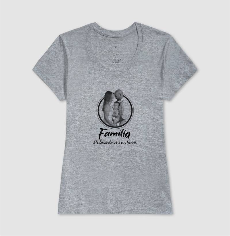 Camiseta Personalizada Família -Pedaço de Céu na Terra
