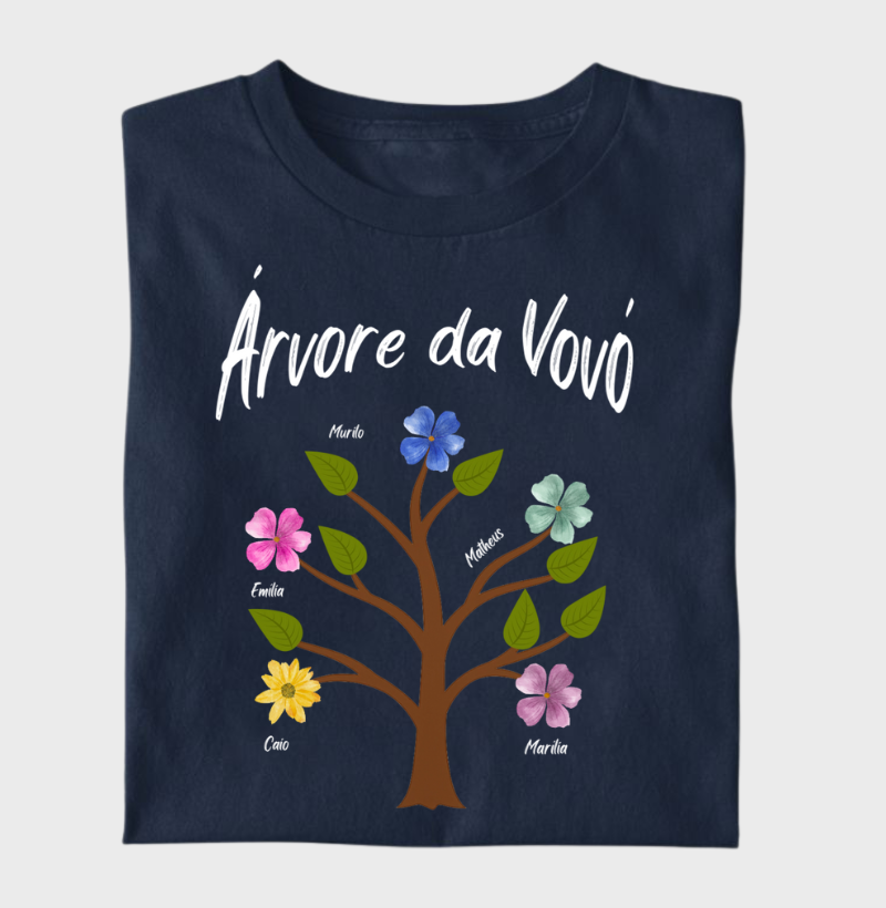 Camiseta Personalizada - Árvore da Vovó