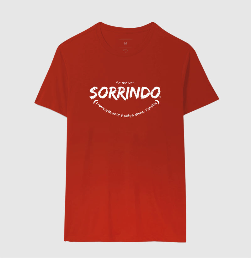 Camiseta - Se me ver sorrindo