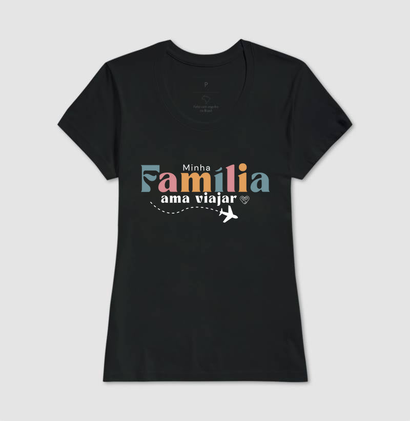 Camiseta Família Ama Viajar