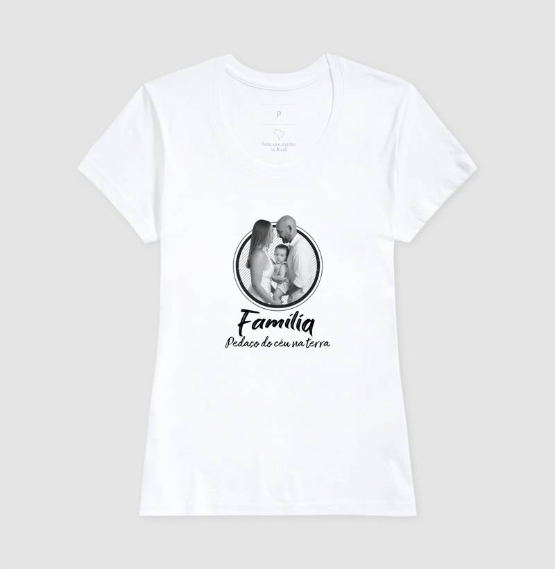 Camiseta Personalizada Família -Pedaço de Céu na Terra