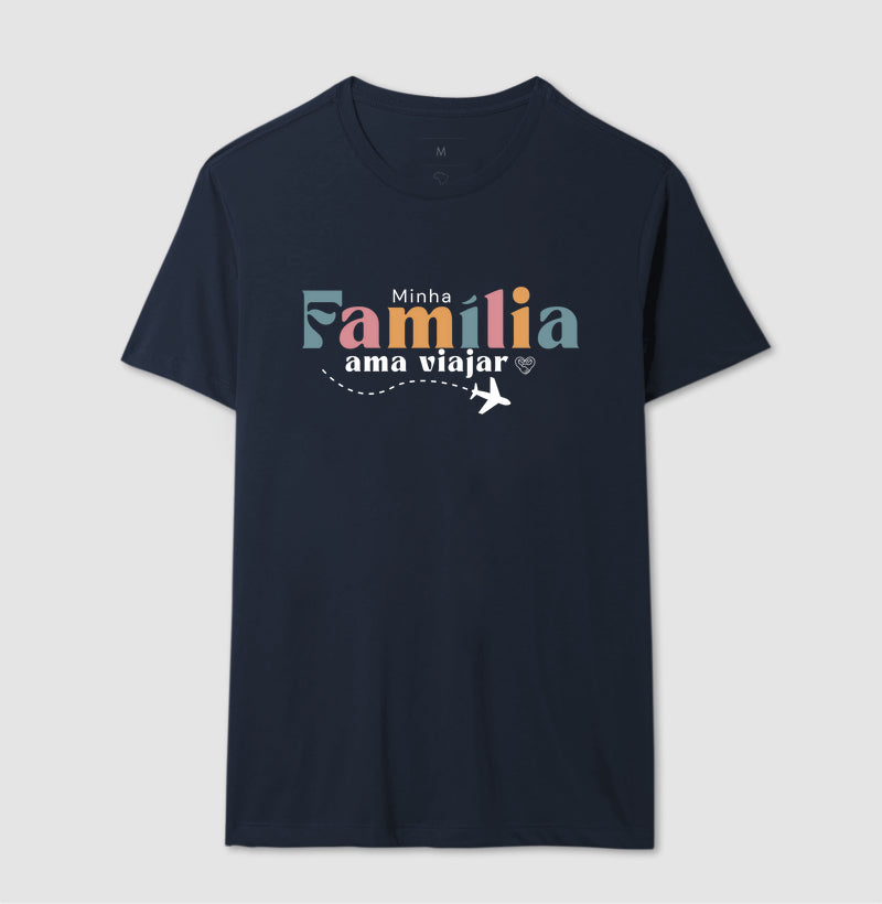Camiseta Família Ama Viajar
