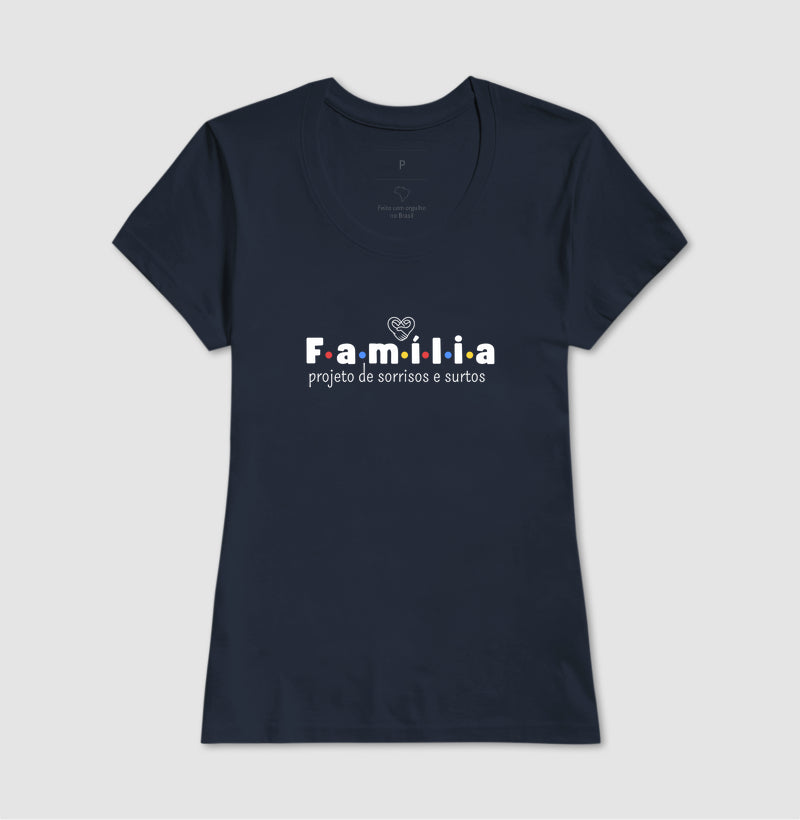 Camiseta Família - Projeto de sorrisos e caos