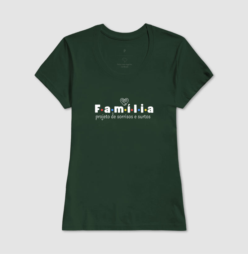 Camiseta Família - Projeto de sorrisos e caos