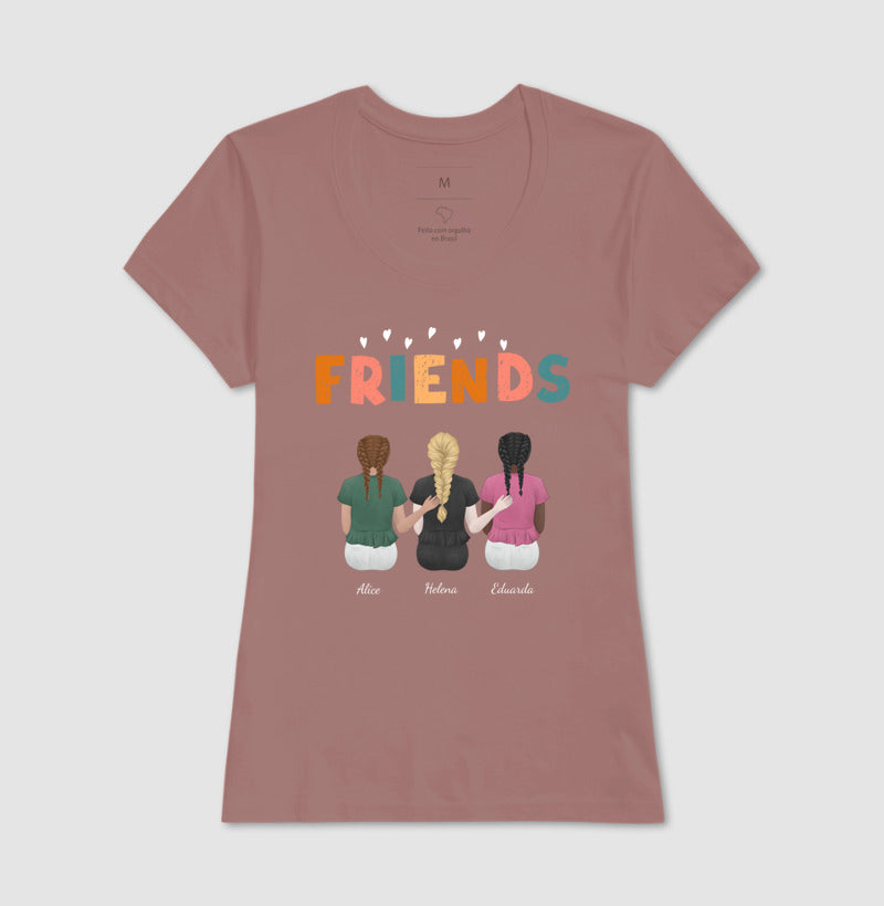 Camiseta Personalizada - Melhores Amigas