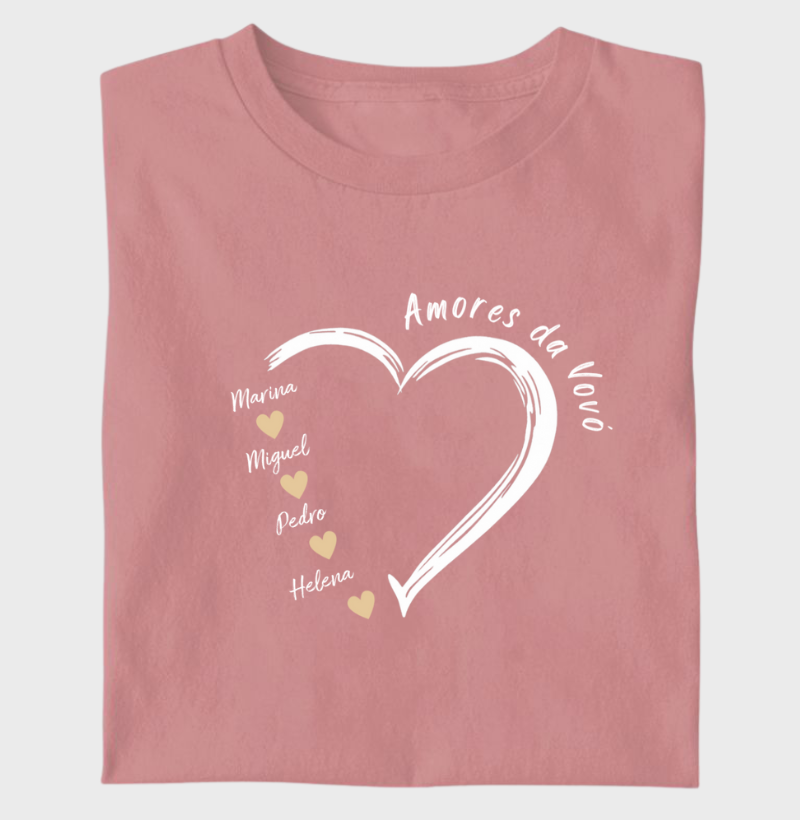 Camiseta Personalizada Amores da Vovó