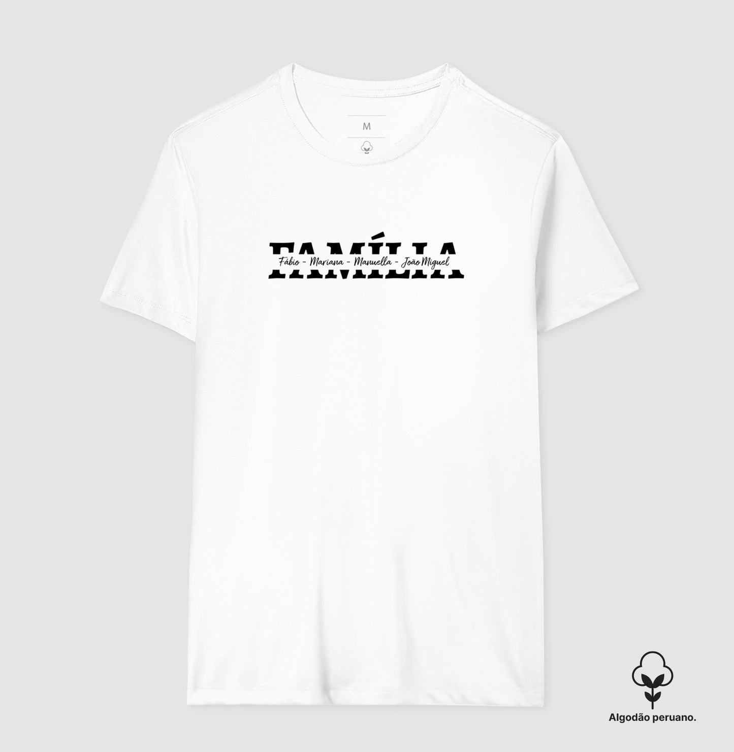 Camiseta Família - Nome dos integrantes