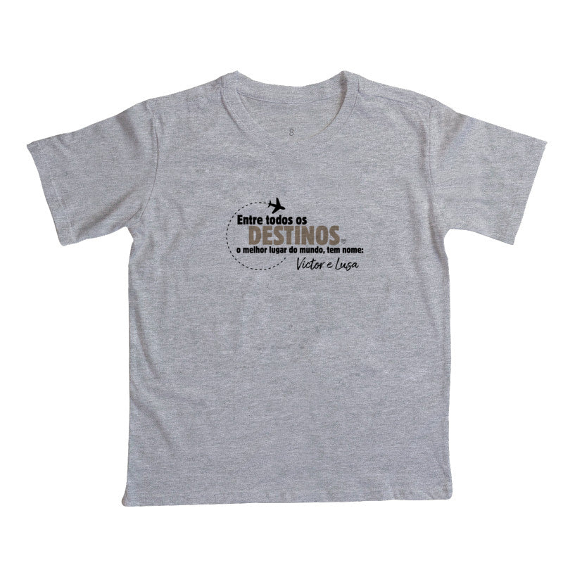 Camiseta Infantil - Entre todos os Destinos
