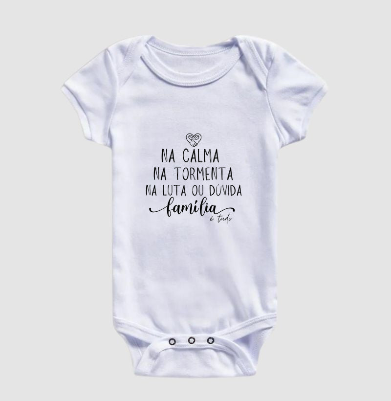 Body Infantil - Família Calma,paz e tormenta