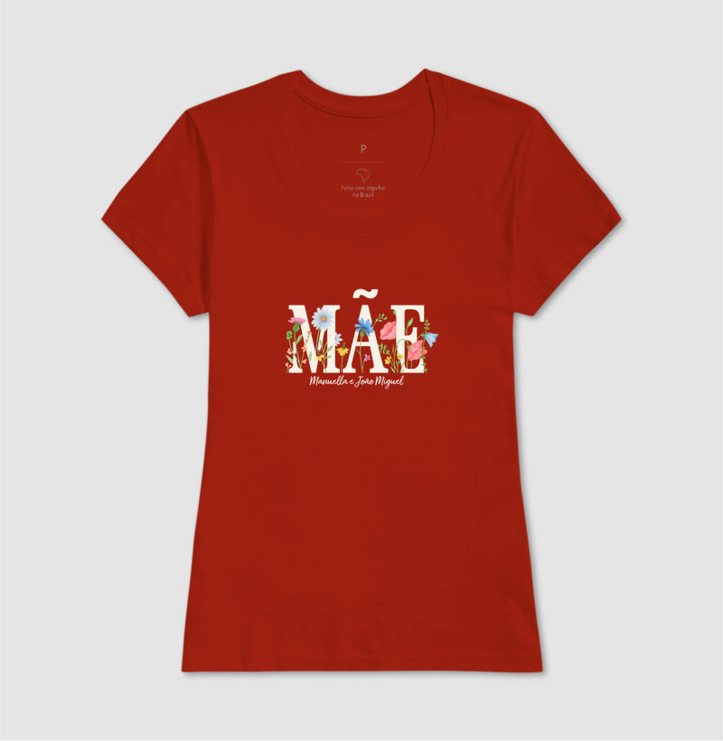 Camiseta Mãe Floral