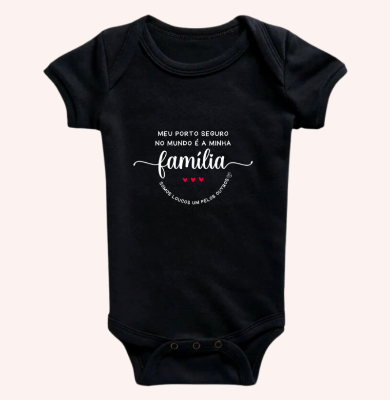 Body Infantil - Família Loucos um pelo outro