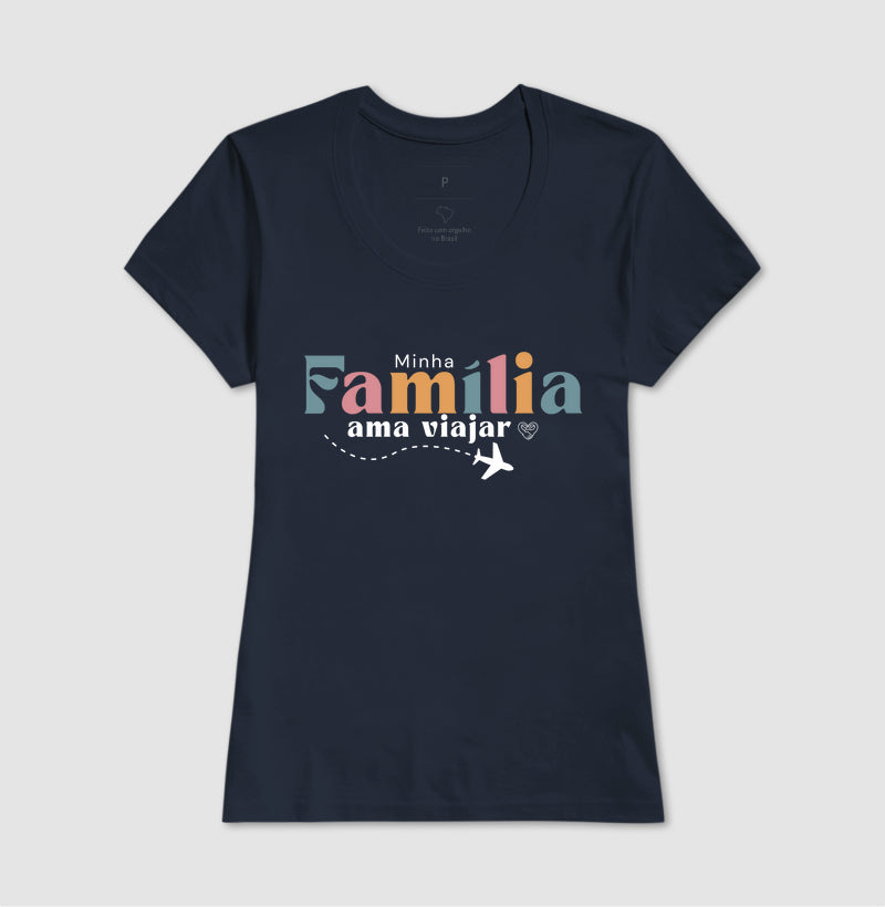 Camiseta Família Ama Viajar