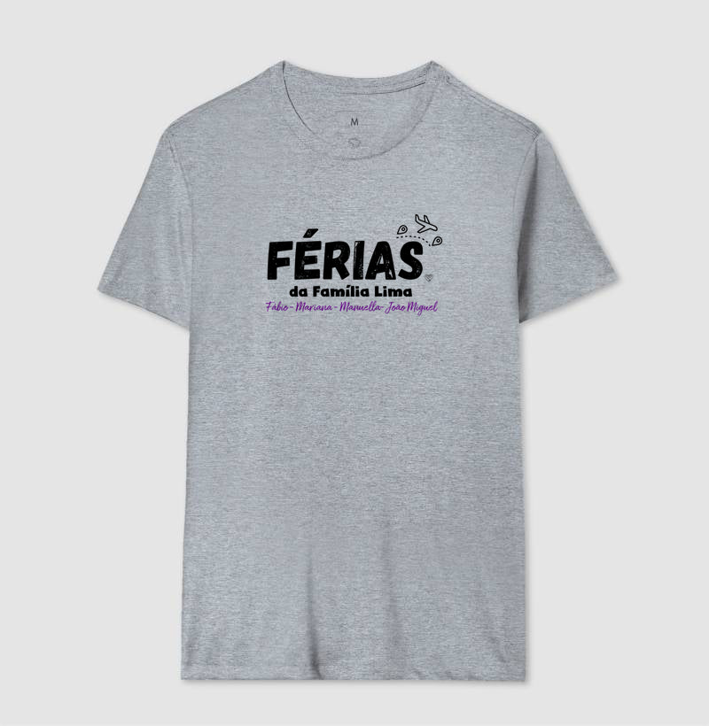 Camiseta Personalizada - Férias em Família