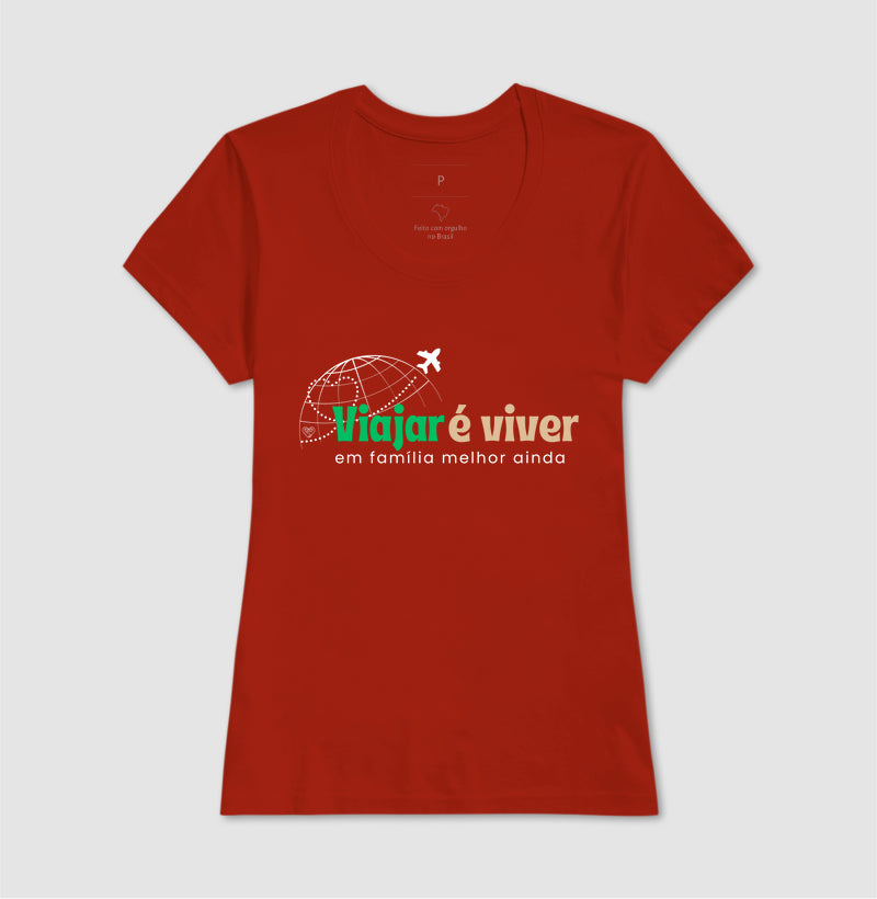 Camiseta - Viajar é Viver
